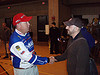 shaking hands with Alton Jones